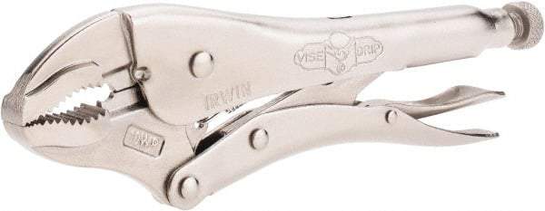 Irwin - 10" OAL Curved Jaw Locking Pliers - 1-7/8" Jaw Opening, Standard Handle - Americas Tooling