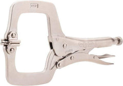 Irwin - 11" OAL C-Clamp Locking Pliers - 2-5/8" Jaw Depth, 3-3/8" Jaw Opening - Americas Tooling