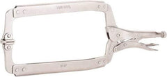 Irwin - 18" OAL C-Clamp Locking Pliers - 9-1/2" Jaw Depth, 8" Jaw Opening - Americas Tooling