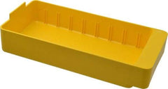 Quantum Storage - 28 Lb. Load Capacity, 11-5/8" Deep, Yellow High-Impact Polystyrene Drawer Bin - 2-1/8" High x 5-9/16" Wide x 11-5/8" Long - Americas Tooling