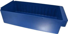 Quantum Storage - 28 Lb. Load Capacity, 17-5/8" Deep, Blue High-Impact Polystyrene Drawer Bin - 4-5/8" High x 8-3/8" Wide x 17-5/8" Long - Americas Tooling