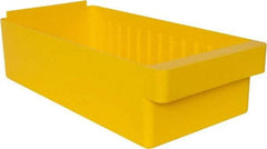 Quantum Storage - 28 Lb. Load Capacity, 17-5/8" Deep, Yellow High-Impact Polystyrene Drawer Bin - 4-5/8" High x 8-3/8" Wide x 17-5/8" Long - Americas Tooling