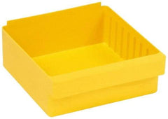 Quantum Storage - 28 Lb. Load Capacity, 11-5/8" Deep, Yellow High-Impact Polystyrene Drawer Bin - 4-5/8" High x 11-1/8" Wide x 11-5/8" Long - Americas Tooling