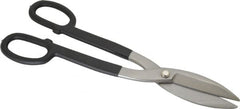 Value Collection - 3-1/2" Length of Cut, Straight Pattern Tinner's Snip - 14" OAL, Cushion Grip Handle, 23 AWG Steel Capacity - Americas Tooling