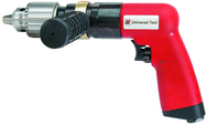 #UT8896R - 1/2" Reversing - Air Powered Drill - Handle Exhaust - Americas Tooling