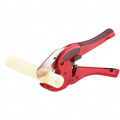 Rothenberger - 1-5/8" Pipe Capacity, Tube & Pipe Cutter - Cuts Plastic, PVC, CPVC, 9" OAL - Americas Tooling