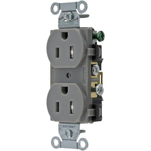 Bryant Electric - Straight Blade Receptacles Receptacle Type: Duplex Receptacle Grade: Commercial - Americas Tooling