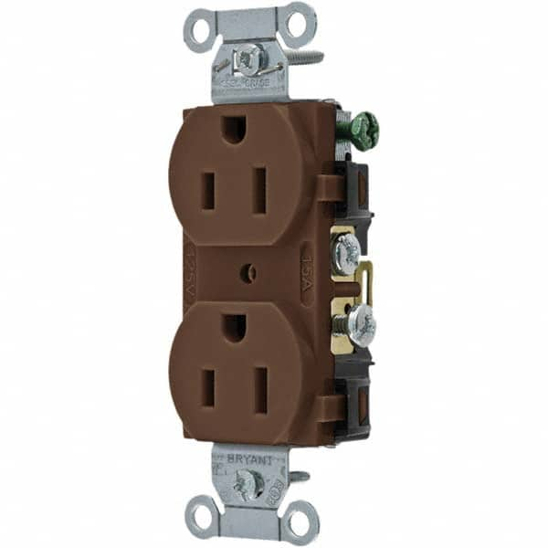 Bryant Electric - Straight Blade Receptacles Receptacle Type: Duplex Receptacle Grade: Commercial - Americas Tooling