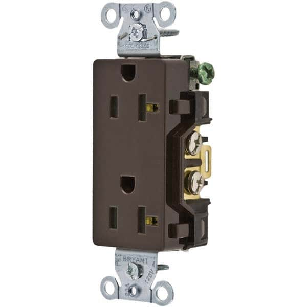 Bryant Electric - Straight Blade Receptacles Receptacle Type: Duplex Receptacle Grade: Commercial - Americas Tooling