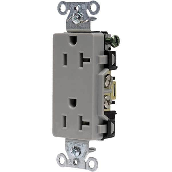 Bryant Electric - Straight Blade Receptacles Receptacle Type: Duplex Receptacle Grade: Commercial - Americas Tooling