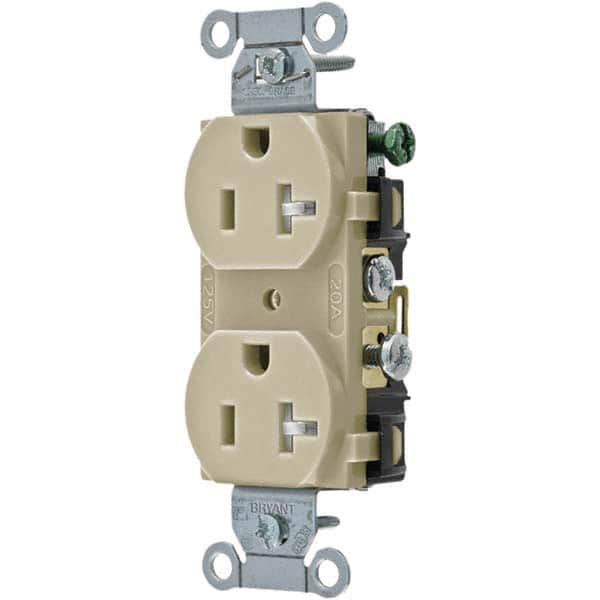 Bryant Electric - Straight Blade Receptacles Receptacle Type: Duplex Receptacle Grade: Commercial - Americas Tooling