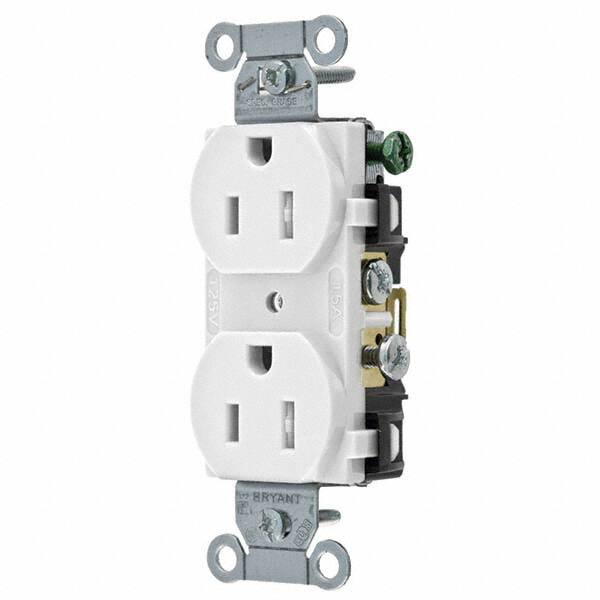 Bryant Electric - Straight Blade Receptacles Receptacle Type: Duplex Receptacle Grade: Commercial - Americas Tooling