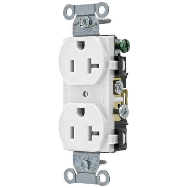 Bryant Electric - Straight Blade Receptacles Receptacle Type: Duplex Receptacle Grade: Commercial - Americas Tooling