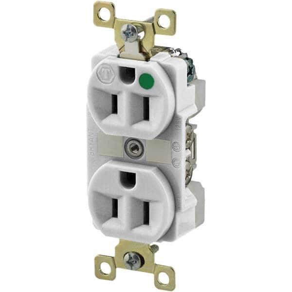 Bryant Electric - Straight Blade Receptacles Receptacle Type: Duplex Receptacle Grade: Hospital - Americas Tooling