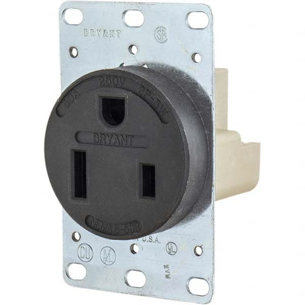 Bryant Electric - Straight Blade Receptacles Receptacle Type: Single Receptacle Grade: Industrial - Americas Tooling