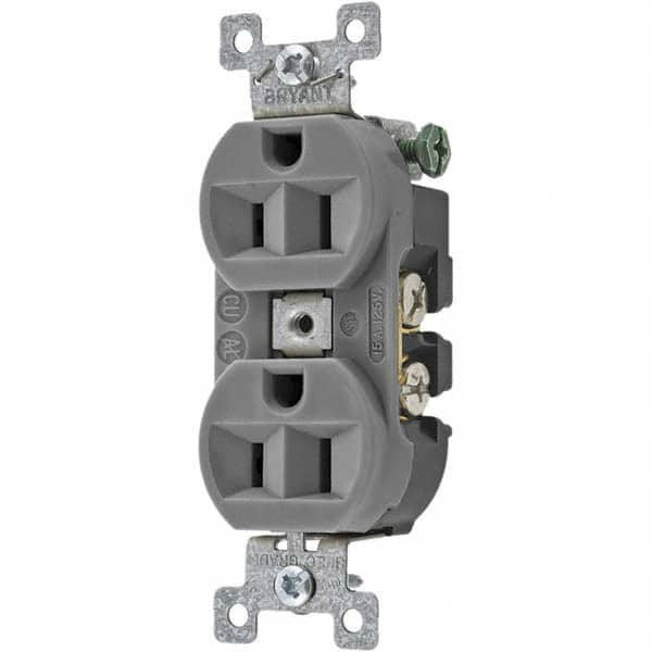 Bryant Electric - Straight Blade Receptacles Receptacle Type: Duplex Receptacle Grade: Specification - Americas Tooling