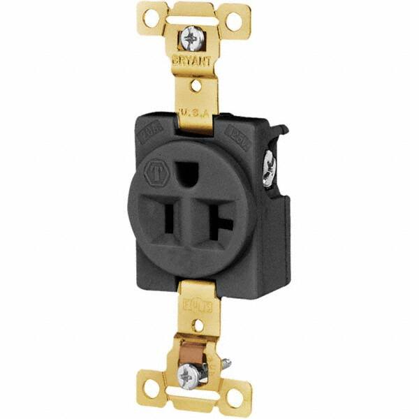 Bryant Electric - Straight Blade Receptacles Receptacle Type: Single Receptacle Grade: Industrial - Americas Tooling