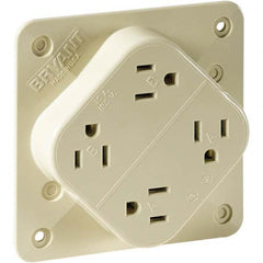 Bryant Electric - Straight Blade Receptacles Receptacle Type: Fourplex Receptacle Grade: Industrial - Americas Tooling