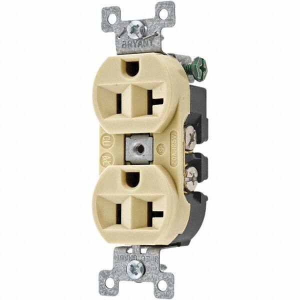 Bryant Electric - Straight Blade Receptacles Receptacle Type: Duplex Receptacle Grade: Specification - Americas Tooling