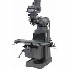 Jet - Knee Milling Machines Spindle Speed Control: Electronic Variable Speed Table Length (Inch): 10 - Americas Tooling