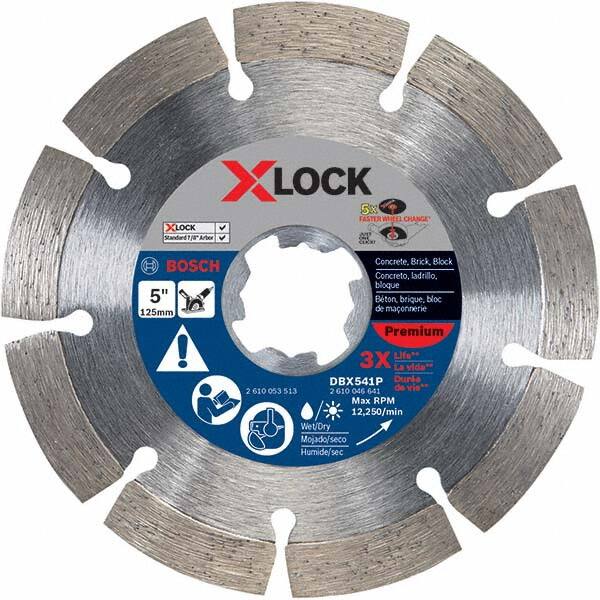 Bosch - Wet & Dry-Cut Saw Blades Blade Diameter (Inch): 5 Blade Material: Diamond-Tipped - Americas Tooling