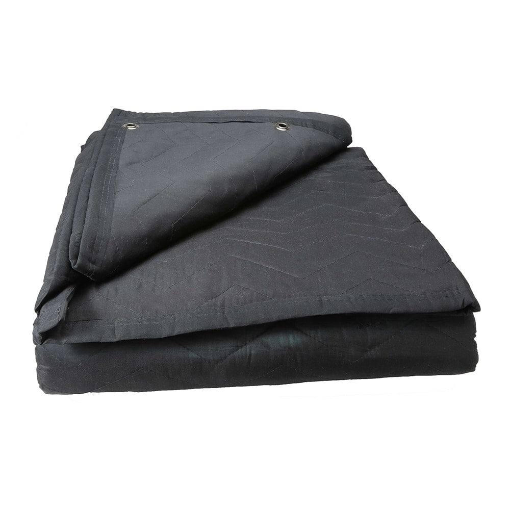 US Cargo Control - Tarps & Dust Covers; Material: Cotton/Polyester ; Length (Inch): 80 ; Width (Inch): 72 ; Grommet: Yes ; Color: Black - Exact Industrial Supply