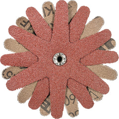 PFERD - Sanding Stars; Abrasive Type: Coated ; Abrasive Material: Aluminum Oxide ; Star Diameter (Inch): 4 ; Grit: 60 ; Grade: Coarse ; Connector Type: Arbor - Exact Industrial Supply