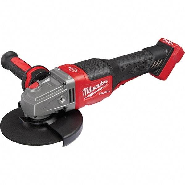 Milwaukee Tool - 4-1/2 - 6" Wheel Diam, 9,000 RPM, Cordless Angle & Disc Grinder - 5/8-11 Spindle, 18 Volts, Side Exhaust - Americas Tooling