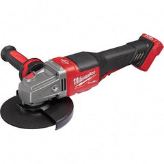 Milwaukee Tool - 4-1/2 - 6" Wheel Diam, 9,000 RPM, Cordless Angle & Disc Grinder - 5/8-11 Spindle, 18 Volts, Side Exhaust - Americas Tooling