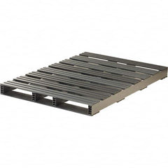 Custom Built Plastic Pallets - 60" Long x 42" & Wide x 4-1/2" High Plastic Pallet - 3,000 Lb Static Capacity, 750 Lb Dynamic Capacity, Black - Americas Tooling