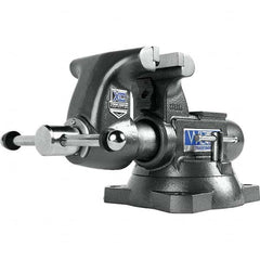 Wilton - Bench & Pipe Combination Vises Jaw Width (Inch): 5-1/2 Jaw Opening Capacity (Inch): 3-5/8 - Americas Tooling