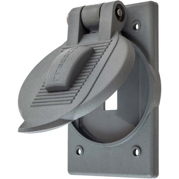 Hubbell Wiring Device-Kellems - Weatherproof Box Covers Cover Shape: Round Number of Holes in Outlet: 1 - Americas Tooling