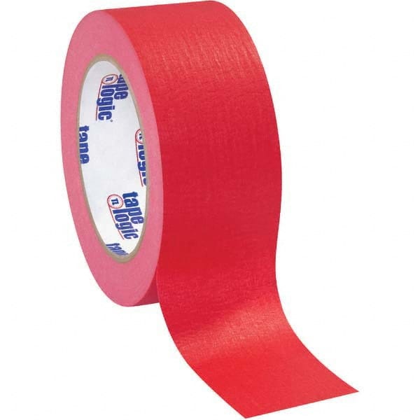 Tape Logic - Pack of (12), 60 Yd Rolls 2" Red Crepe Paper Masking Tape - Americas Tooling