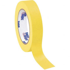 Tape Logic - Pack of (12), 60 Yd Rolls 1" Yellow Crepe Paper Masking Tape - Americas Tooling