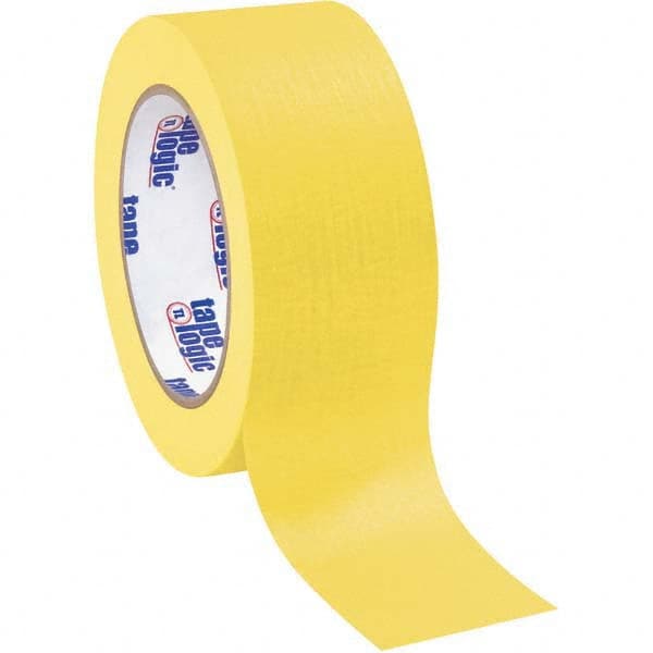 Tape Logic - Pack of (12), 60 Yd Rolls 2" Yellow Crepe Paper Masking Tape - Americas Tooling