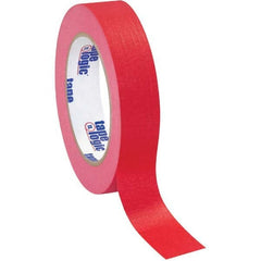 Tape Logic - Pack of (12), 1" x 60 Yd Rolls, Red Crepe Paper Masking Tape - Americas Tooling