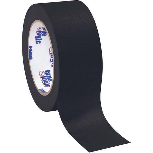 Tape Logic - Pack of (12), 60 Yd Rolls 2" Black Crepe Paper Masking Tape - Americas Tooling