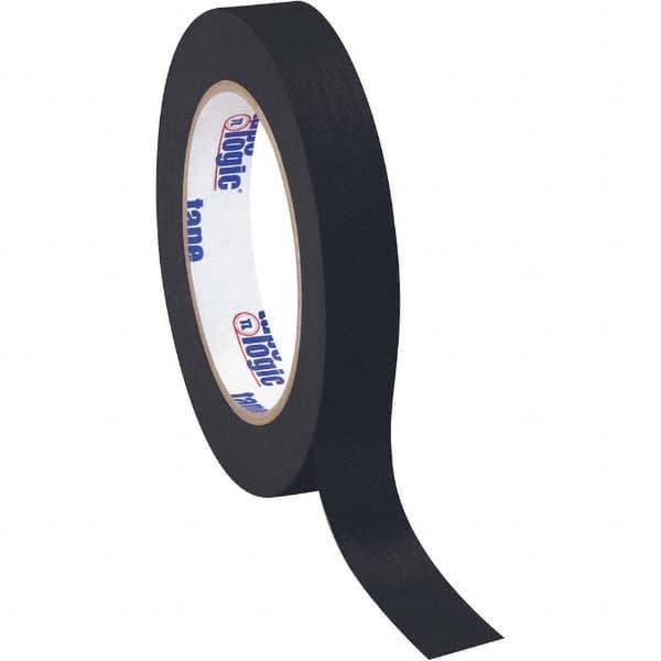 Tape Logic - Pack of (12), 60 Yd Rolls 3/4" Black Crepe Paper Masking Tape - Americas Tooling