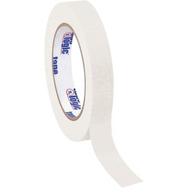 Tape Logic - Pack of (12), 60 Yd Rolls 3/4" White Crepe Paper Masking Tape - Americas Tooling