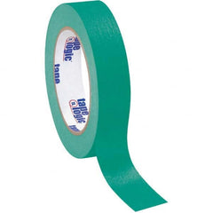 Tape Logic - Pack of (12), 60 Yd Rolls 1" Dark Green Crepe Paper Masking Tape - Americas Tooling