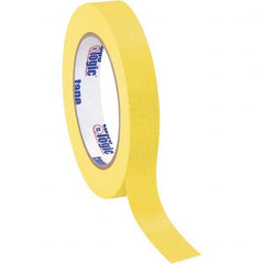 Tape Logic - Pack of (12), 60 Yd Rolls 3/4" Yellow Crepe Paper Masking Tape - Americas Tooling