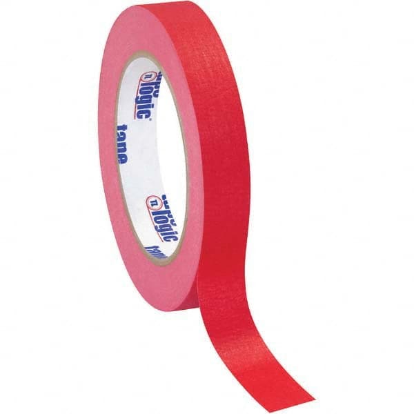 Tape Logic - Pack of (12), 60 Yd Rolls 3/4" Red Crepe Paper Masking Tape - Americas Tooling