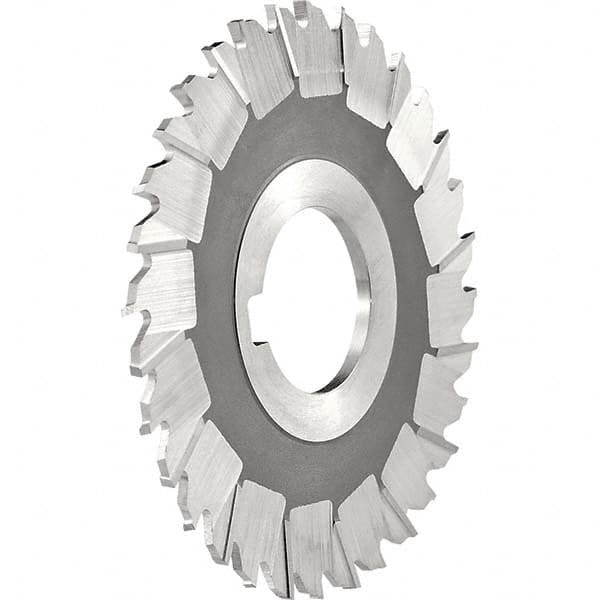 Side Chip Saw: 5″ Blade Dia, 1/4″ Blade Thickness, 1-1/4″ Arbor Hole Dia, 36 Teeth, High Speed Steel Uncoated, Staggered Tooth