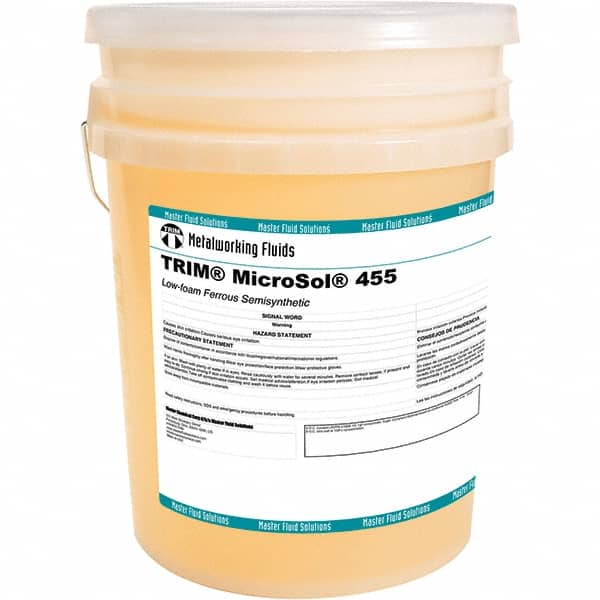 Master Fluid Solutions - TRIM MicroSol 455, 5 Gal Pail Cutting Fluid - Semisynthetic - Americas Tooling