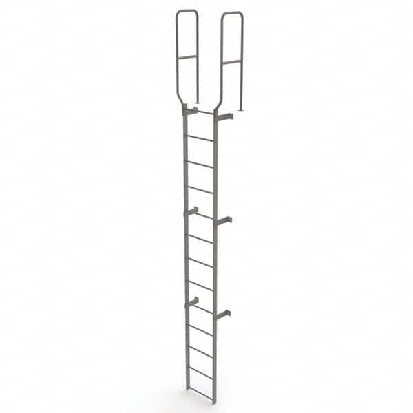 TRI-ARC - Rolling & Wall Mounted Ladders & Platforms Type: Fixed Ladder Style: Safety Cage - Americas Tooling