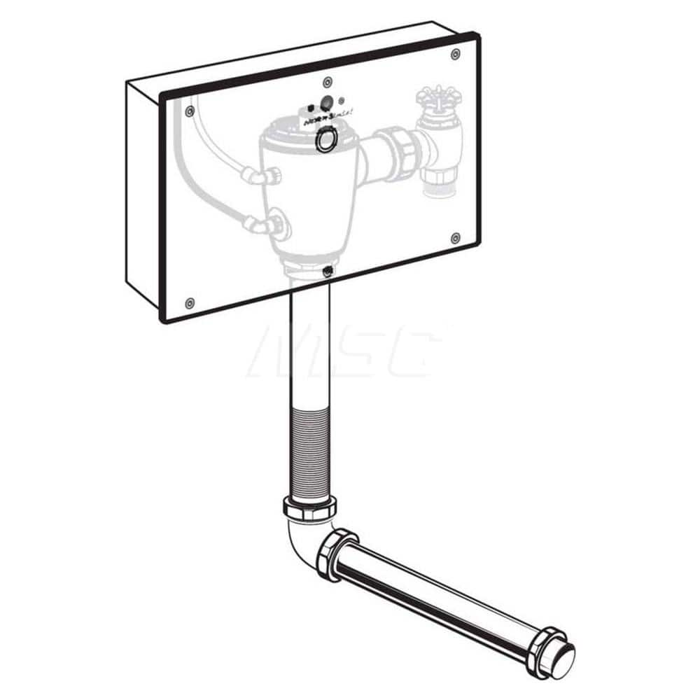 Automatic Flush Valves; Type: Concealed Toilet Flush Valve with Wall Box; Style: Single Flush; For Use With: Toilets; Gallons Per Flush: 1.6; Pipe Size: 1; Spud Coupling Size: 1-1/2; Cover Material: Metal; Inlet Size: 1; Litres Per Flush: 6.0