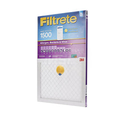 Pleated Air Filter: 20 x 20 x 1″, MERV 12, 90% Efficiency Polypropylene