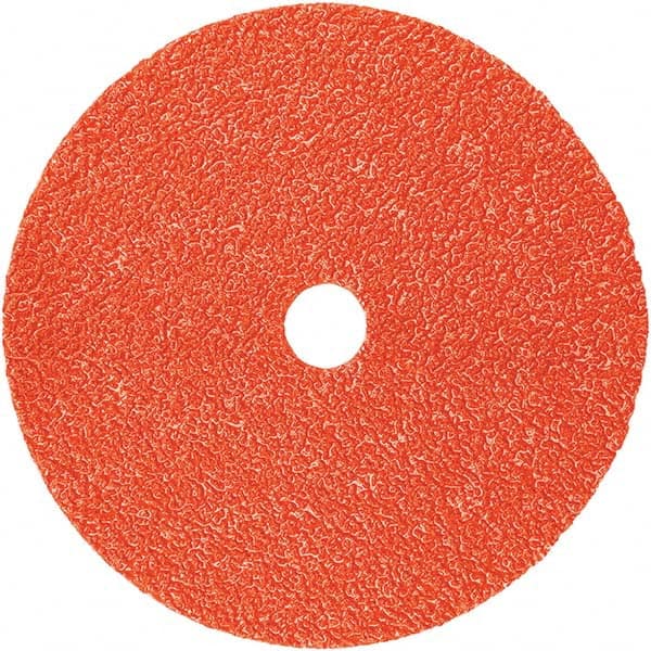 3M - 5" Diam, 7/8" Hole, 120+ Grit Ceramic Fiber Disc - Americas Tooling