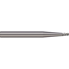 Micro 100 - Ball End Mills; Mill Diameter (Inch): 3/32 ; Mill Diameter (Decimal Inch): 0.0937 ; Number of Flutes: 2 ; Length of Cut (Inch): 3/8 ; Length of Cut (Decimal Inch): 0.3750 ; Material: Solid Carbide - Exact Industrial Supply