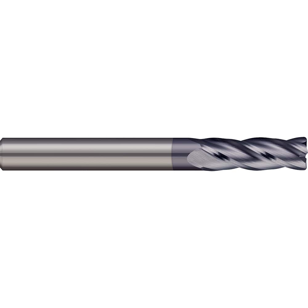 Micro 100 - Corner Radius & Corner Chamfer End Mills; Mill Diameter (Inch): 1/8 ; Mill Diameter (Decimal Inch): 0.1250 ; End Type: Corner Radius ; Corner Radius (Decimal Inch): 0.0100 ; Number of Flutes: 4 ; Material: Solid Carbide - Exact Industrial Supply